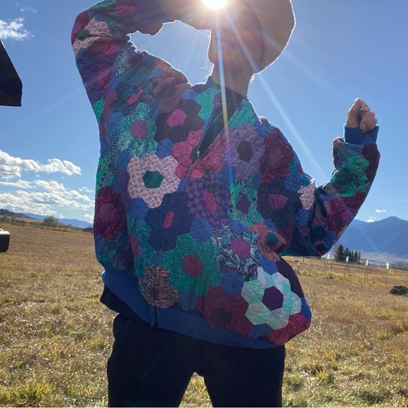 Patchwork QUILT Handmade Jacket Vintage - Picture 4 of 16